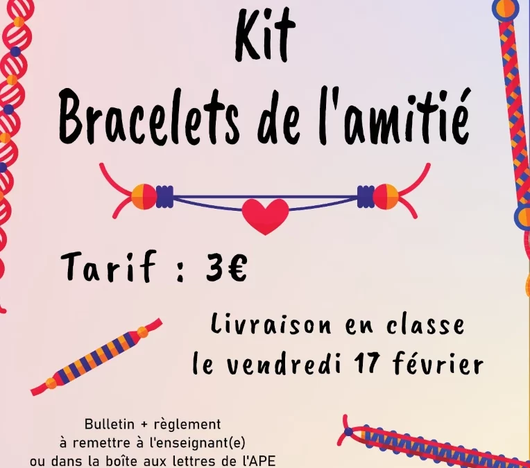 APE – Kit bracelets de l’amitié