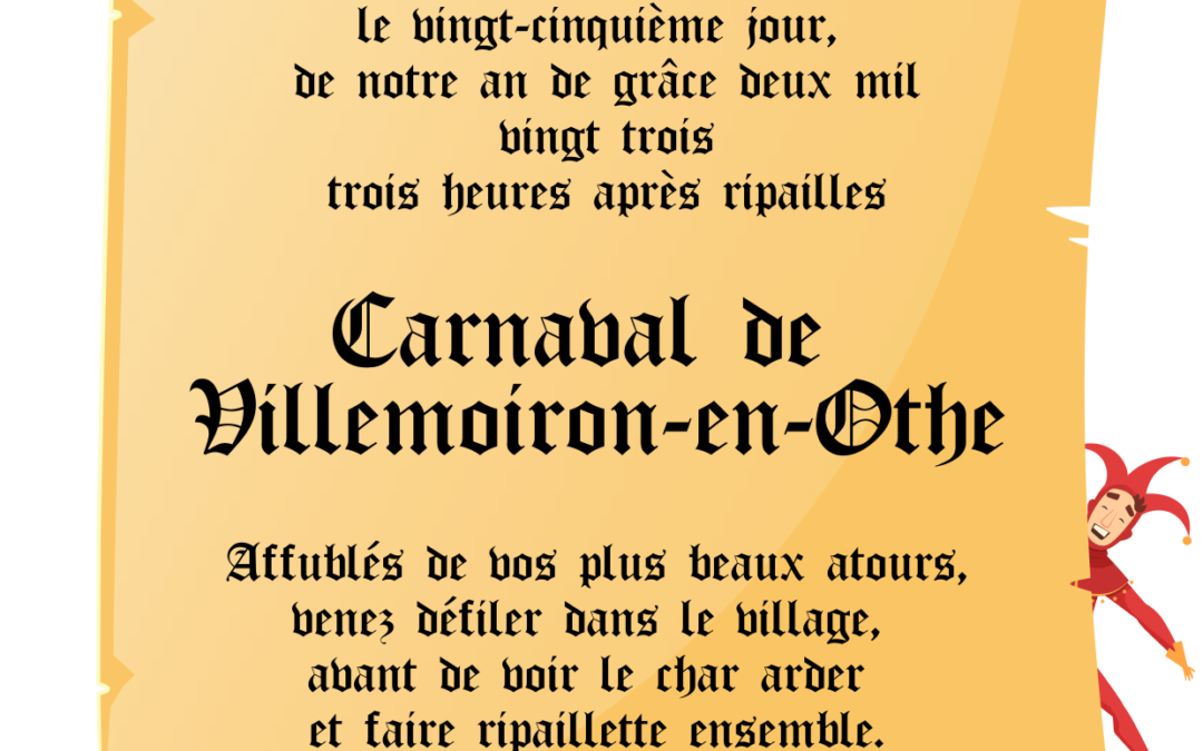 Carnaval 2023 de Villemoiron-en-Othe