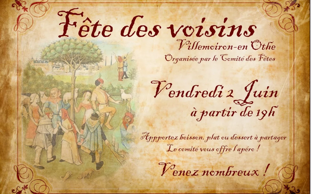 Fête des voisins 2023 – Villemoiron-en-Othe