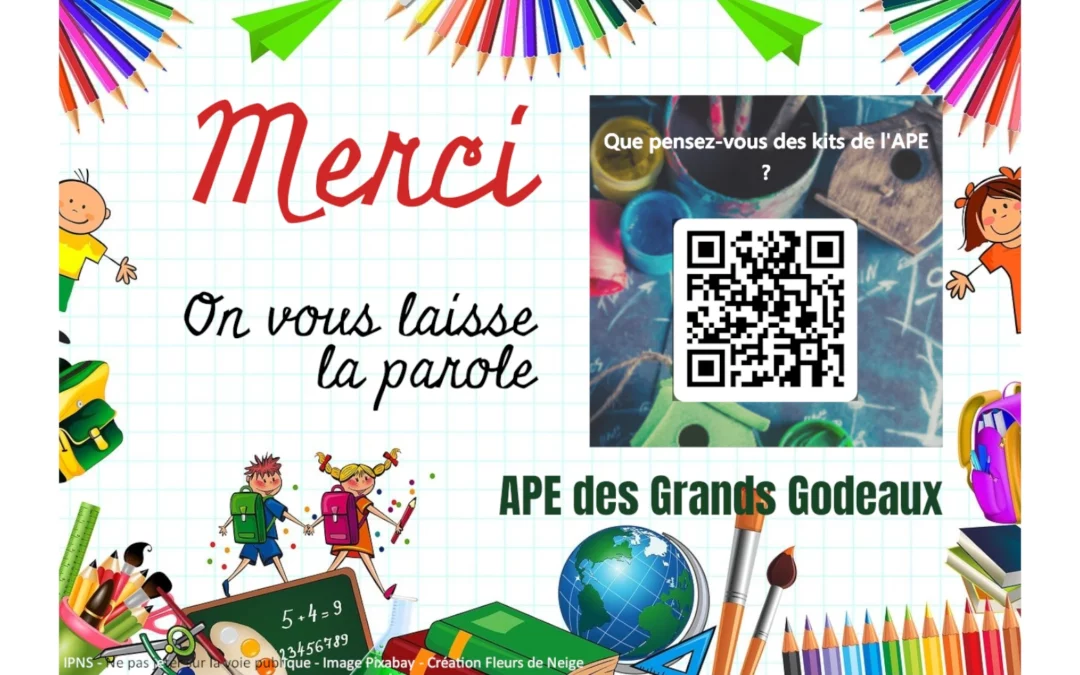 APE – Merci et sondage sur les kits