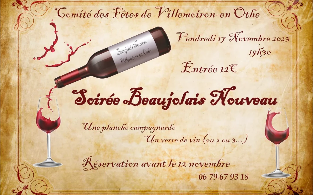 Soirée Beaujolais Nouveau – Villemoiron-en-Othe