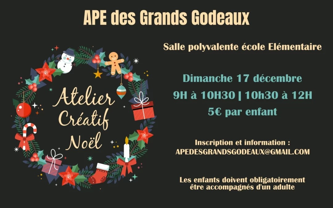 APE – Atelier créatif de Noël